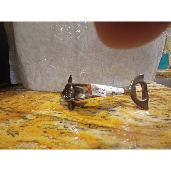 Vintage Silver Plate Dolphin bottle Opener Beer drinker Man cave gift - Picture 2 of 3